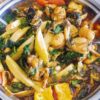 Lẩu Ếch Om Măng Chua Cay
