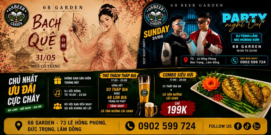 Banner Ngang Chương Trình 68 Garden