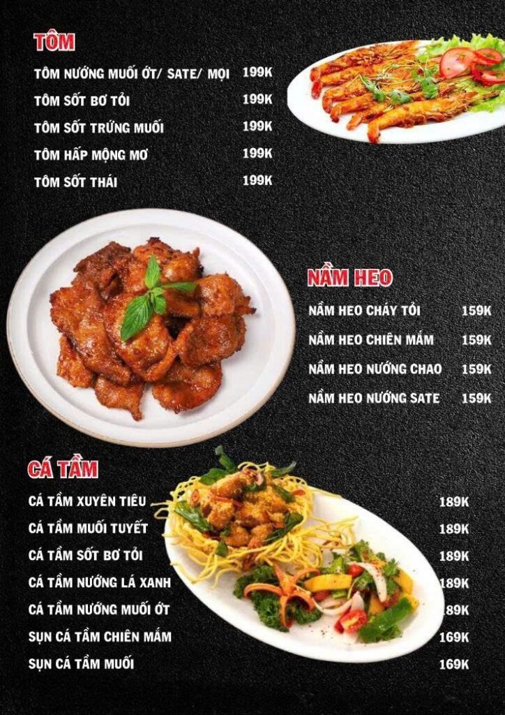 Menu Thực Đơn 68 Garden Đức Trọng 73 Lê Hồng Phong 5