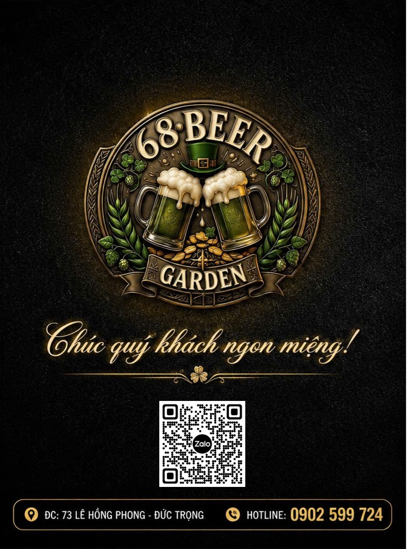 Menu Thực Đơn 68 Garden Đức Trọng 73 Lê Hồng Phong Trang Cám ơn