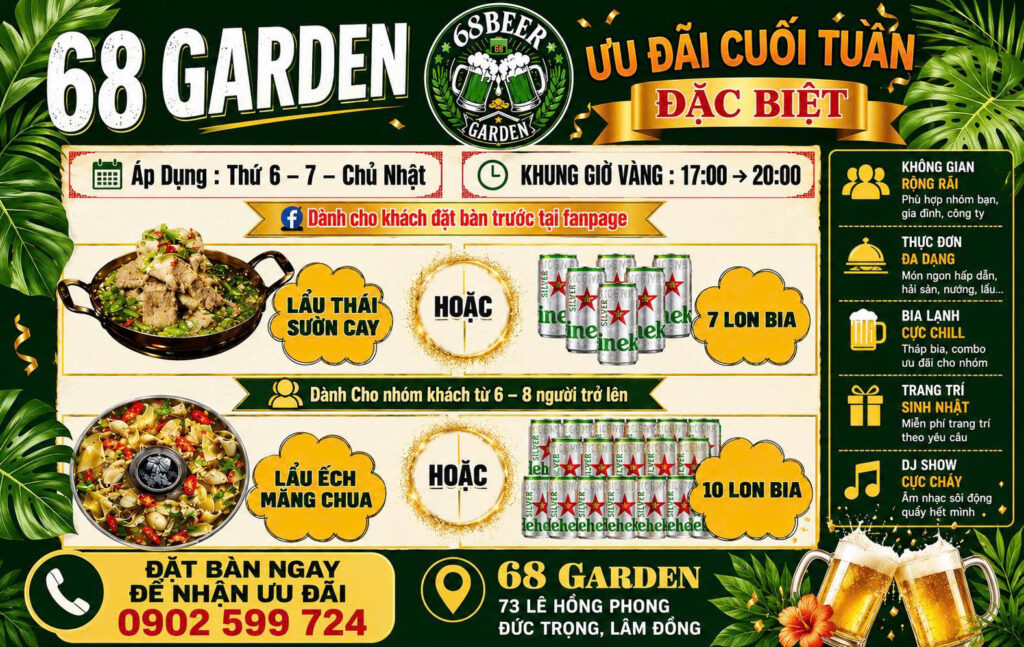 Banner 68 Garden Cuối Tuần