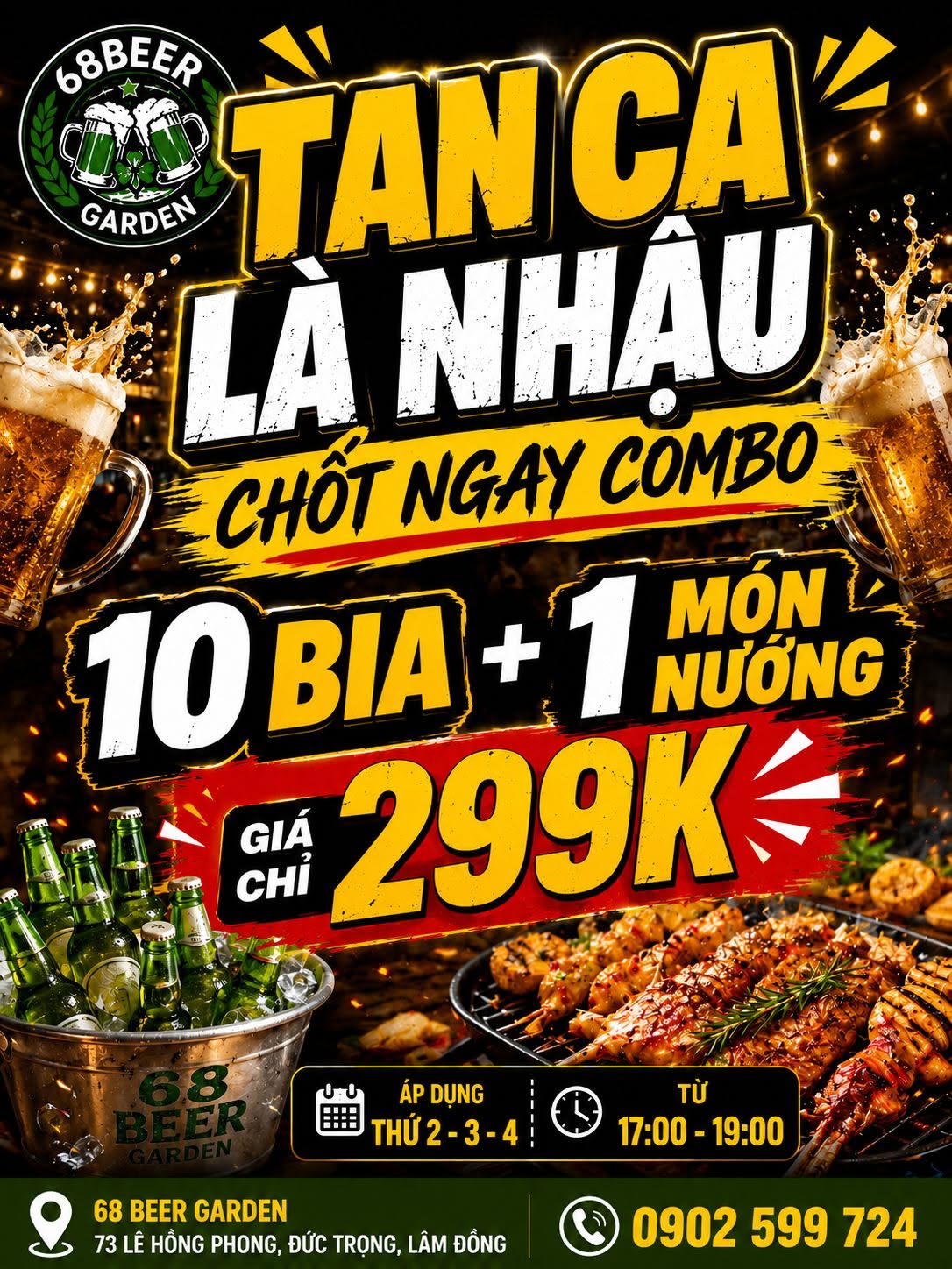 Banner Tan Ca Là Nhậu 68 Garden